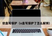 如何解决U盘被写保护的问题（U盘无法写入数据）