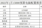 如何制作手动组装电脑的配置清单？